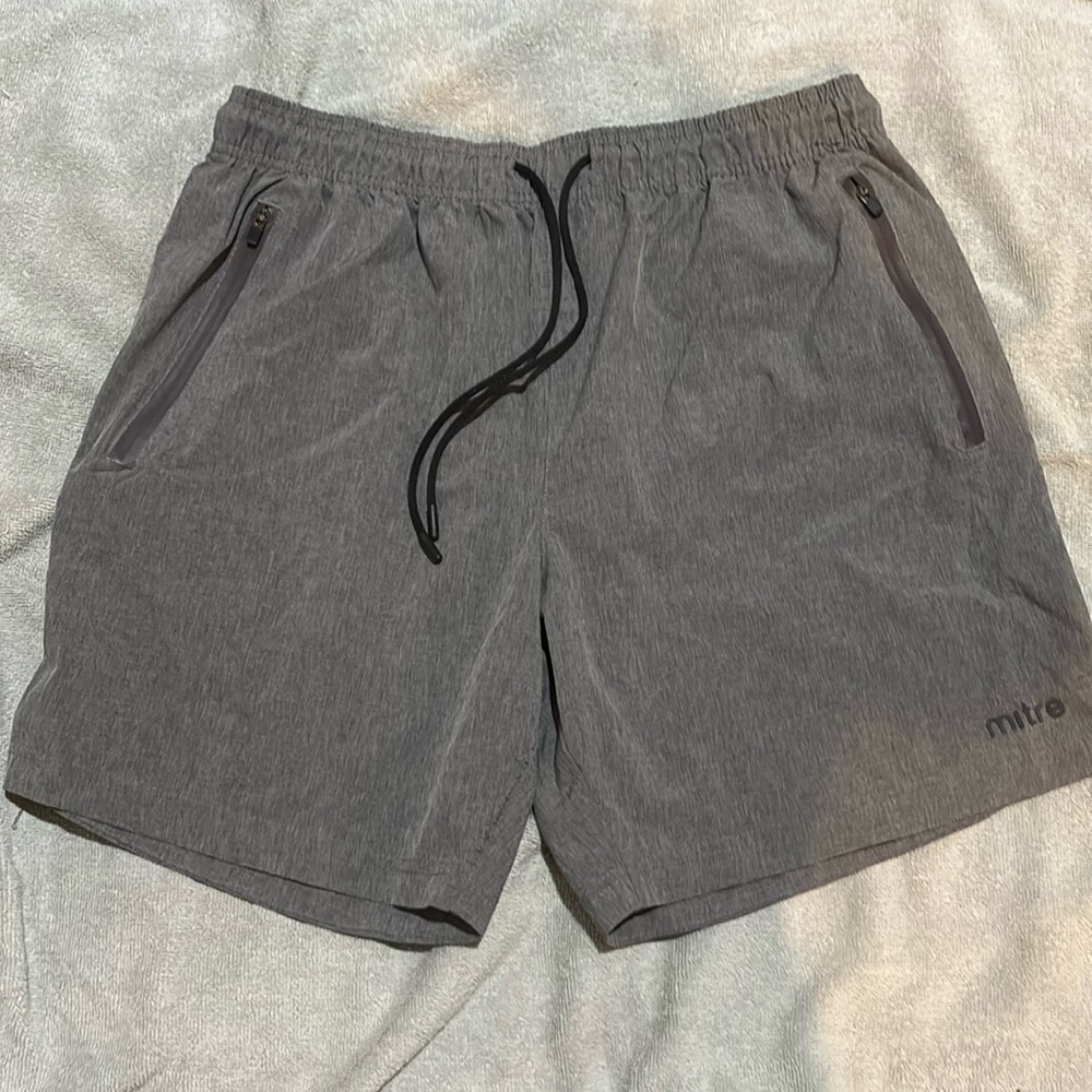 Grey Mitre Shorts L